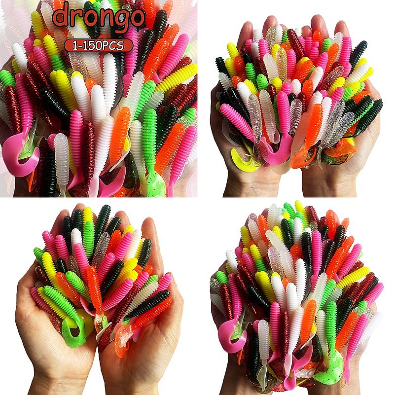 Fishing Lure Crankbait - 50PCS 100PCS Silicone Bait Fake Fish