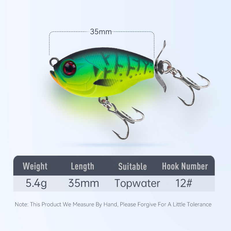 Kingdom Cánh Quạt Topwater Pop - đánh giá và giá Fishing Lure Topwater