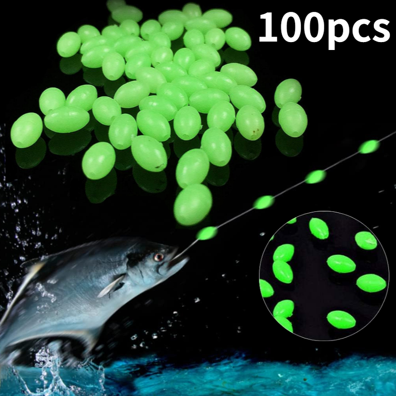 100pcs/lot Oval Night Luminous - đánh giá và giá Fishing Lure Topwater
