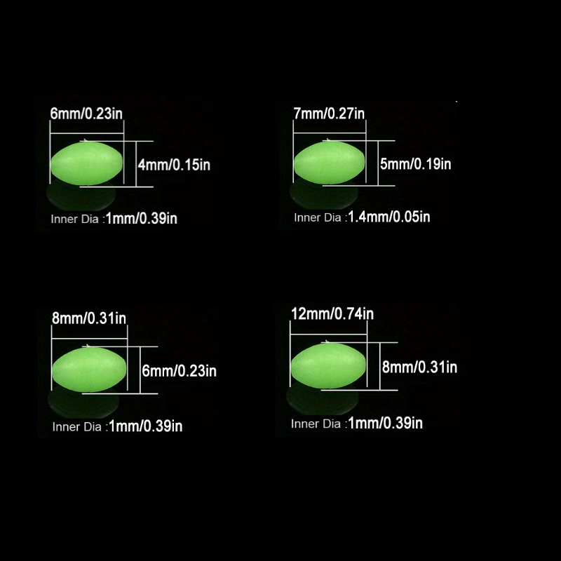 100pcs/lot Oval Night Luminous - đánh giá và giá Fishing Lure Topwater