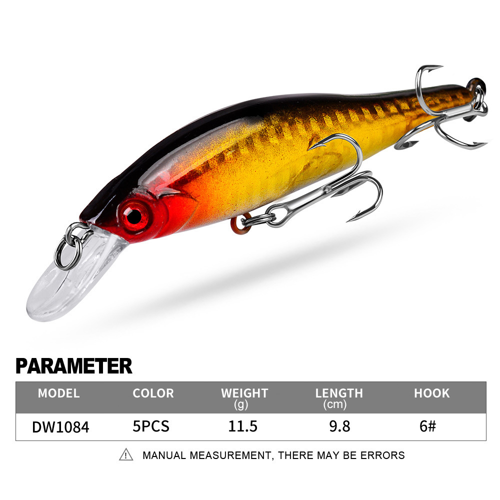 5 Colors Squid Sea Minnow Fish - đánh giá và giá Fishing Lure Jerkbait