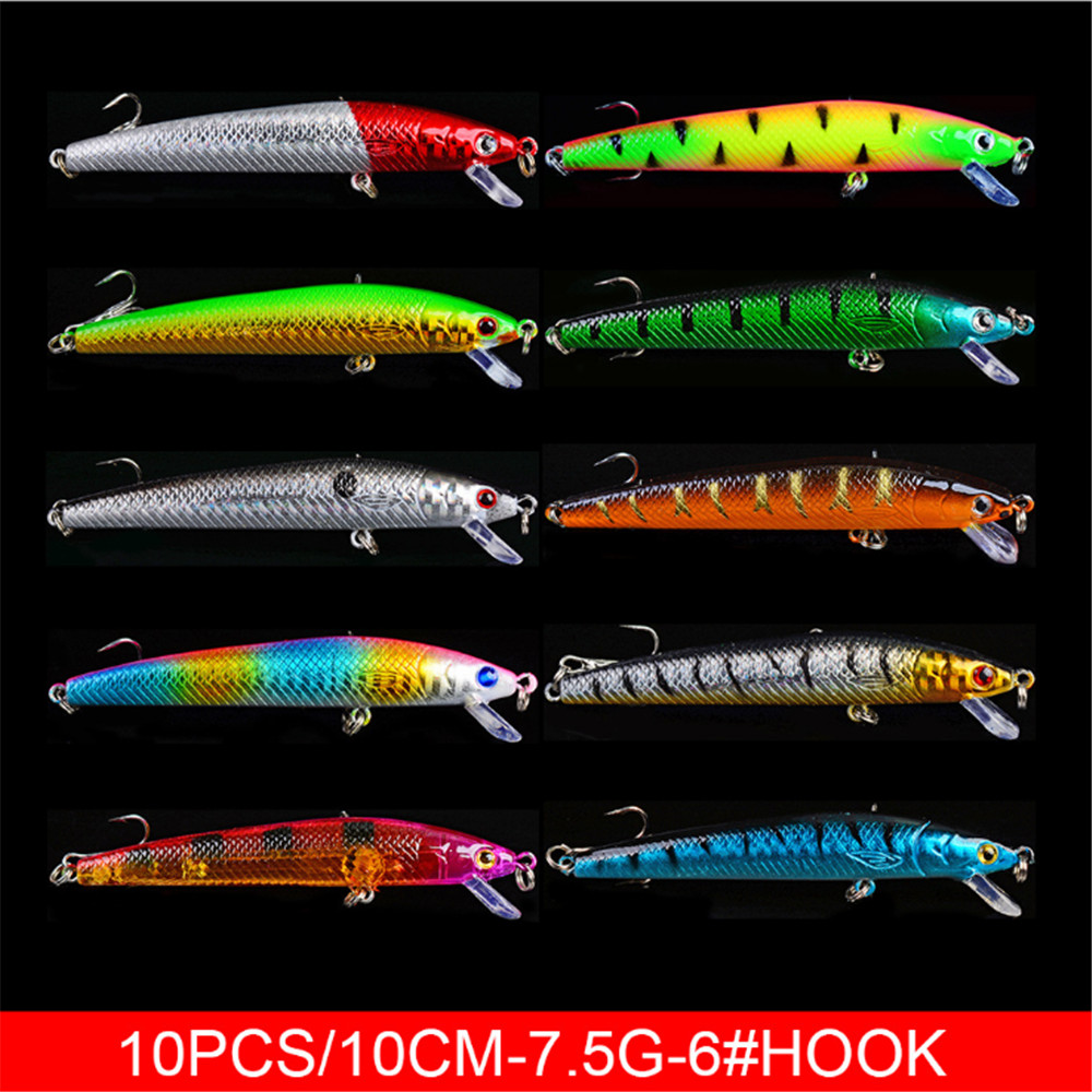 20 Cái/lốc Minnow Mồi Câu Cá B - đánh giá và giá Fishing Lure Crankbait