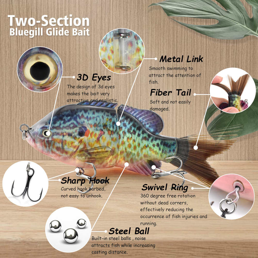 13Cm/33G Bionic Two-Section Ha - đánh giá và giá Fishing Lure Popper
