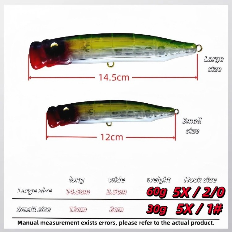 MUKUN Topwater Floating Popper - đánh giá và giá Fishing Lure Popper