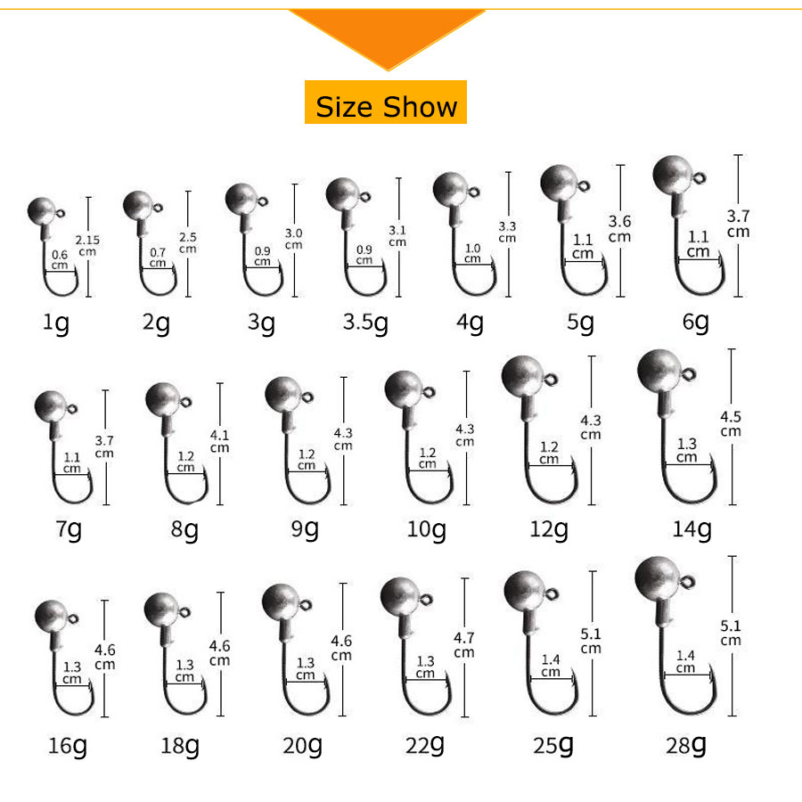 WODJYJ 1g 2g 3g 4g 5g 7g 8g 10 - đánh giá và giá Fishing Lure Accessories